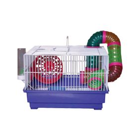 Jaula Para Hamster 415B 1 Piso + Tubos