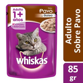 Whiskas Pouch Adulto Pavo Salsa X 85G