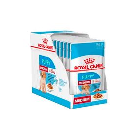 Royal Canin Caja Pouch  Medium Puppy