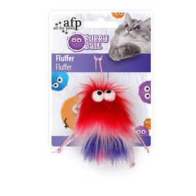 Pelota peluda roja Fluffer
