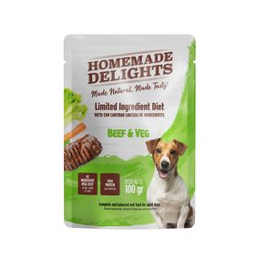 Homemade Delights Pouch Dog Ad Beef & Veg