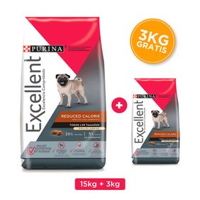 Excellent Adult Dog Reduced Calorie 15+3kg BONUS BAG