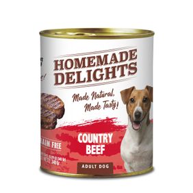 Homemade Delights Perro Adult Country Beef 340Grs