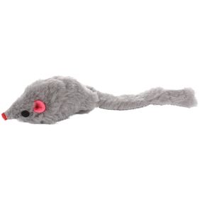 Ratón gris de felpa 5 cm