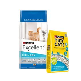 Excellent Gato Urinary 1 Kg + 1 Tidy Cat