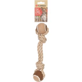 Soga con 2 pelotas de tenis 27x6,8x4,8CM